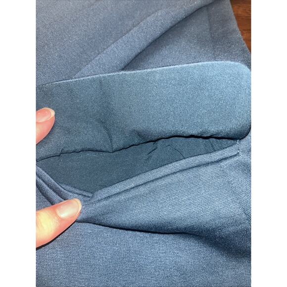 MARY CRAFTS Women's 1 Button Ponte Knit Blazer Blue/Teal Sz 22 Fall Office Teach - Picture 3 of 12